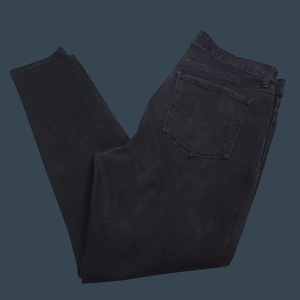 Old Navy Womens Super Skinny Ankle Jeans 14 Black High Rise Stretch